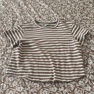 Tuckernuck Mocha Stripe Parker Classic Tee